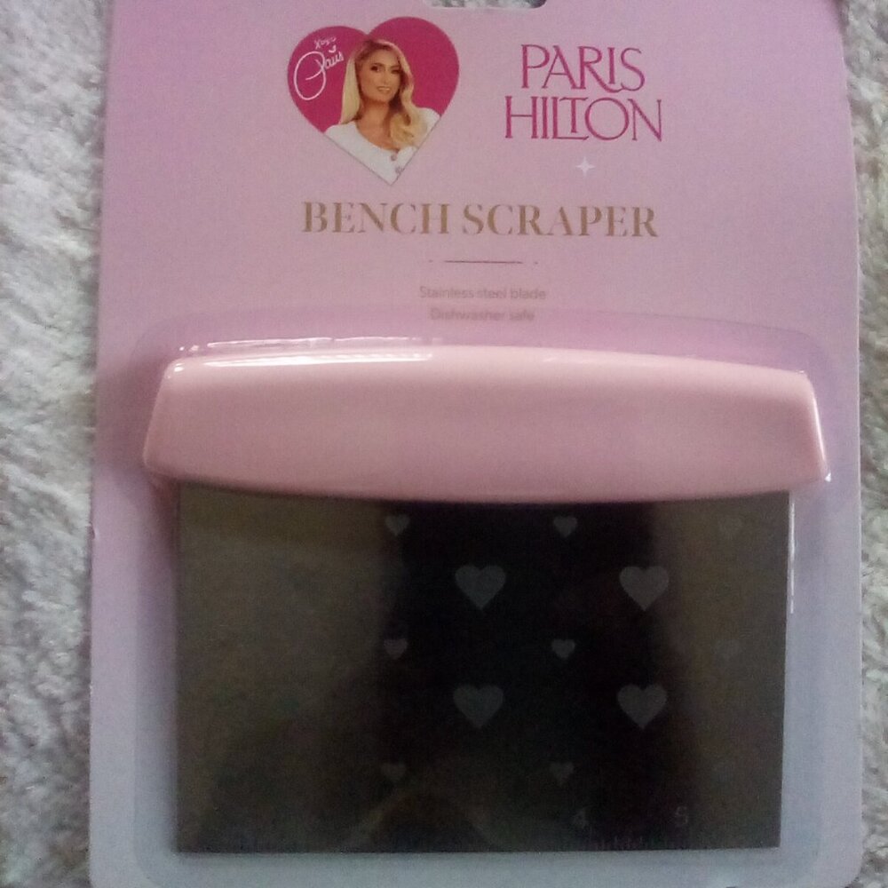 🌷Paris Hilton Pink Stainless Steel BENCH SCRAPER Blade🌷